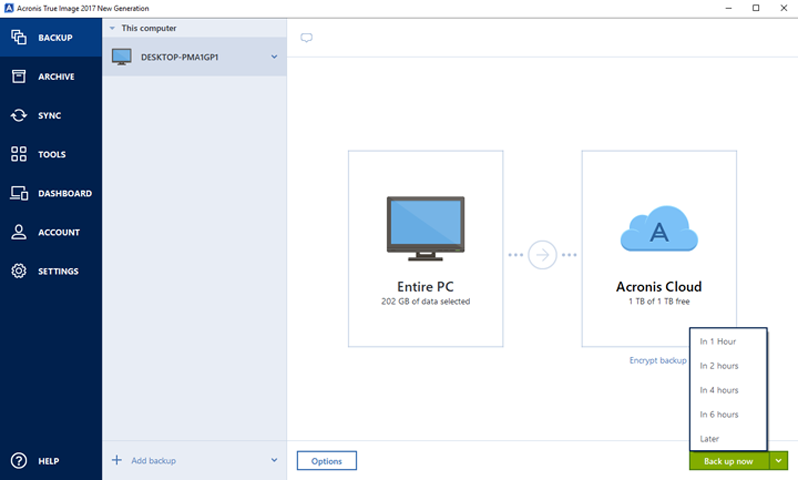 acronis true image 2017 deduplication