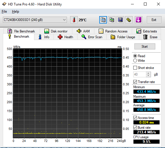 crucial ssd health check