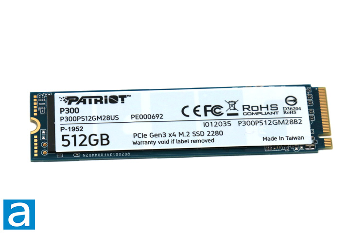 Patriot Memory P300 1TB M.2 SSD 2280 NVMe PCIe Gen 3x4 内蔵型SSD