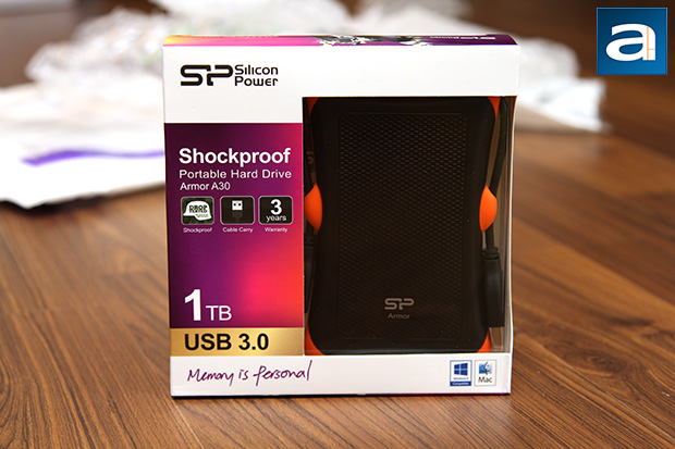 Silicon Power Rugged Armor A30 1TB Shockproof Portable Hard Drive